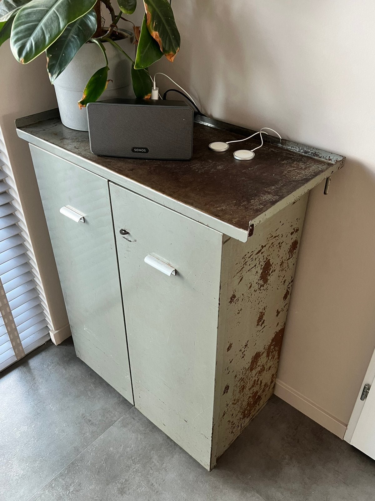 Vintage industriële werkkast | Functioneel en een eyecatcher, Ophalen, Gebruikt