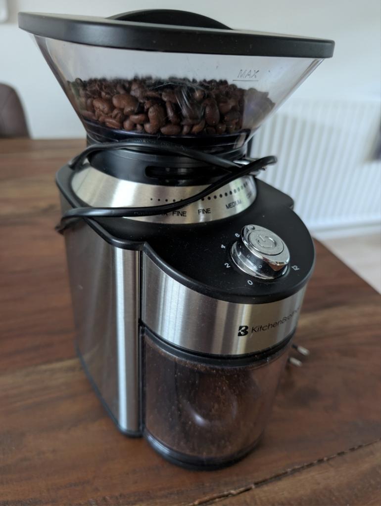 KitchenBrothers Koffiemolen KB712 - Zo goed als nieuw, Witgoed en Apparatuur, Koffiezetapparaten, Overige modellen, 10 kopjes of meer