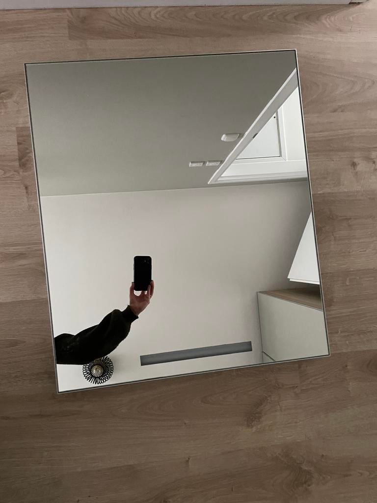 Badkamerspiegel (zonder ophangbeugel), Huis en Inrichting, Ophalen, Gebruikt, Minder dan 100 cm, Rechthoekig