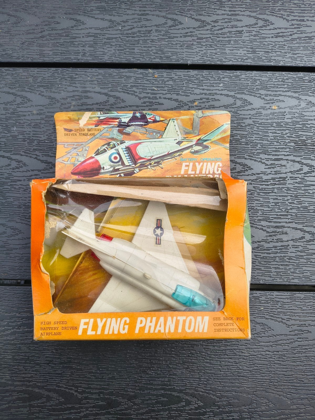 Vintage Flying Phantom Vliegtuig Speelgoed, Overige merken, Ophalen of Verzenden, Zo goed als nieuw, Groter dan 1:72