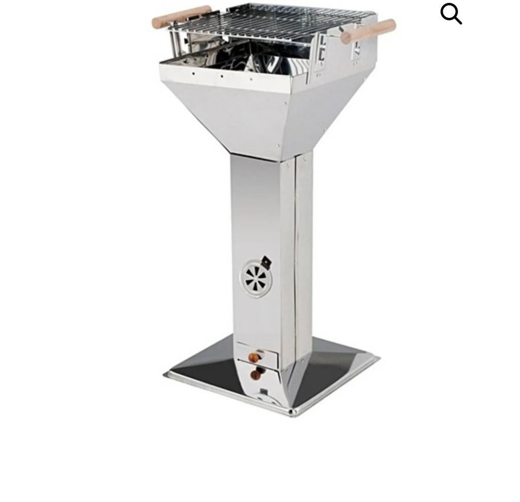 RVS Houtskool BBQ – Luxe Kolomgrill – Compact Buitenmodel –, Tuin en Terras, 5251LN, Nieuw, Y.coskun, Ophalen of Verzenden
