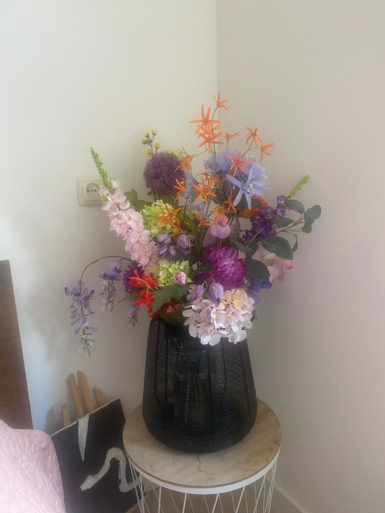 Zijden kunstbloemen boeket van Intratuin, Huis en Inrichting, Woonaccessoires | Kunstplanten en Kunstbloemen, Ophalen of Verzenden