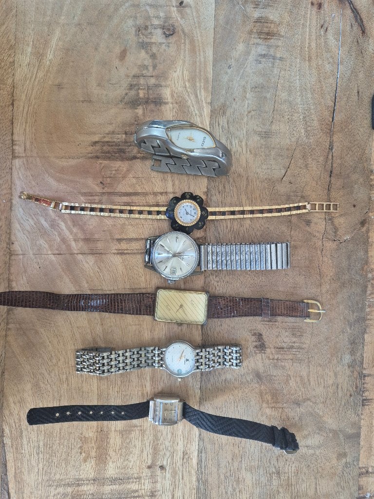 Oude horloges, Overige merken, Overige materialen, Met bandje, Polshorloge