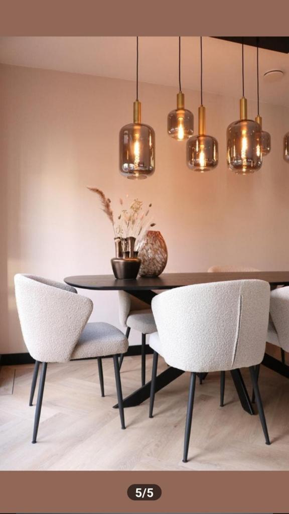 Deens ovale eettafel Kas20 zwart 200x90 cm, Huis en Inrichting, Tafels | Eettafels, Gebruikt, Overige materialen, Vijf personen of meer