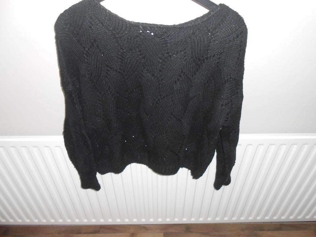 Mooie ajour trui van JS Millenium One Size, Kleding | Dames, Truien en Vesten, Zwart, Maat 42/44 (L), Ophalen of Verzenden, JS Millenium