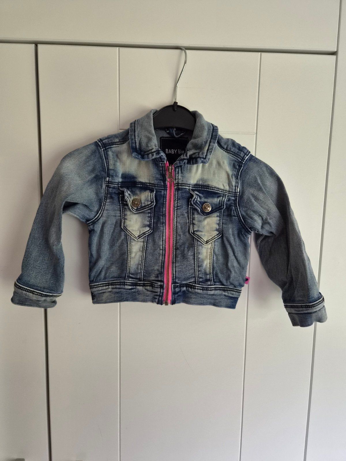 Stoer spijkerjasje voor meisjes - Maat 86, Kinderen en Baby's, Gebruikt, Meisje, Baby Blue, Ophalen of Verzenden