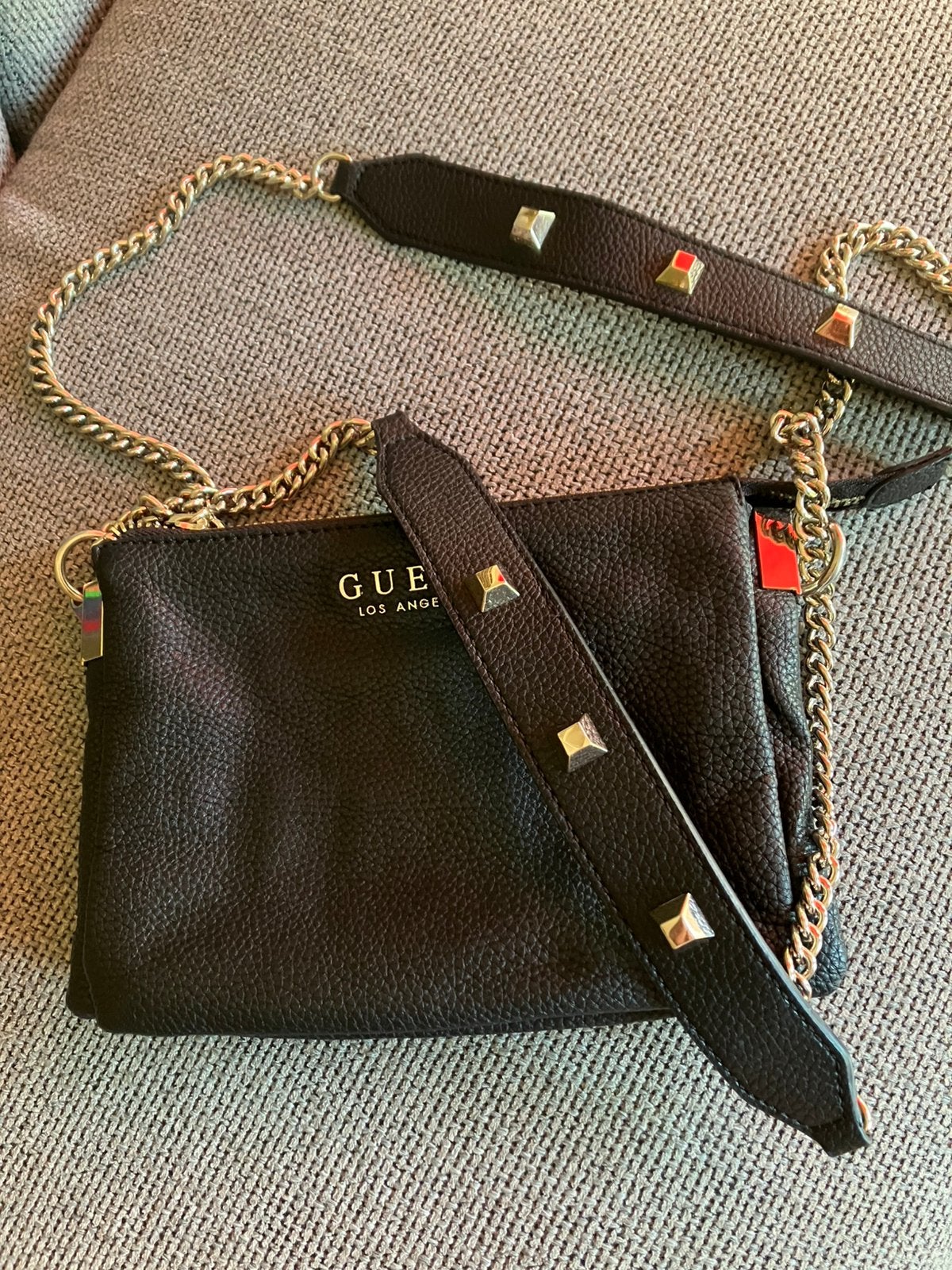 Guess tasje zwart, Ophalen of Verzenden, Zo goed als nieuw, Zwart