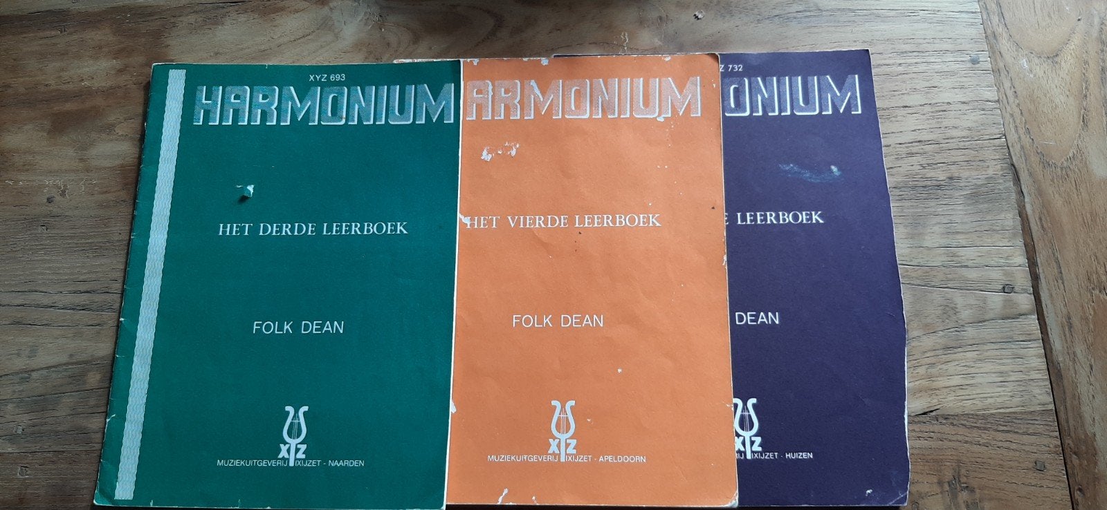 Harmonium Lesboeken Folk Dean - Het 3e 4e en 6e Leerboek, Orgel, Gebruikt, Overige genres, Les of Cursus