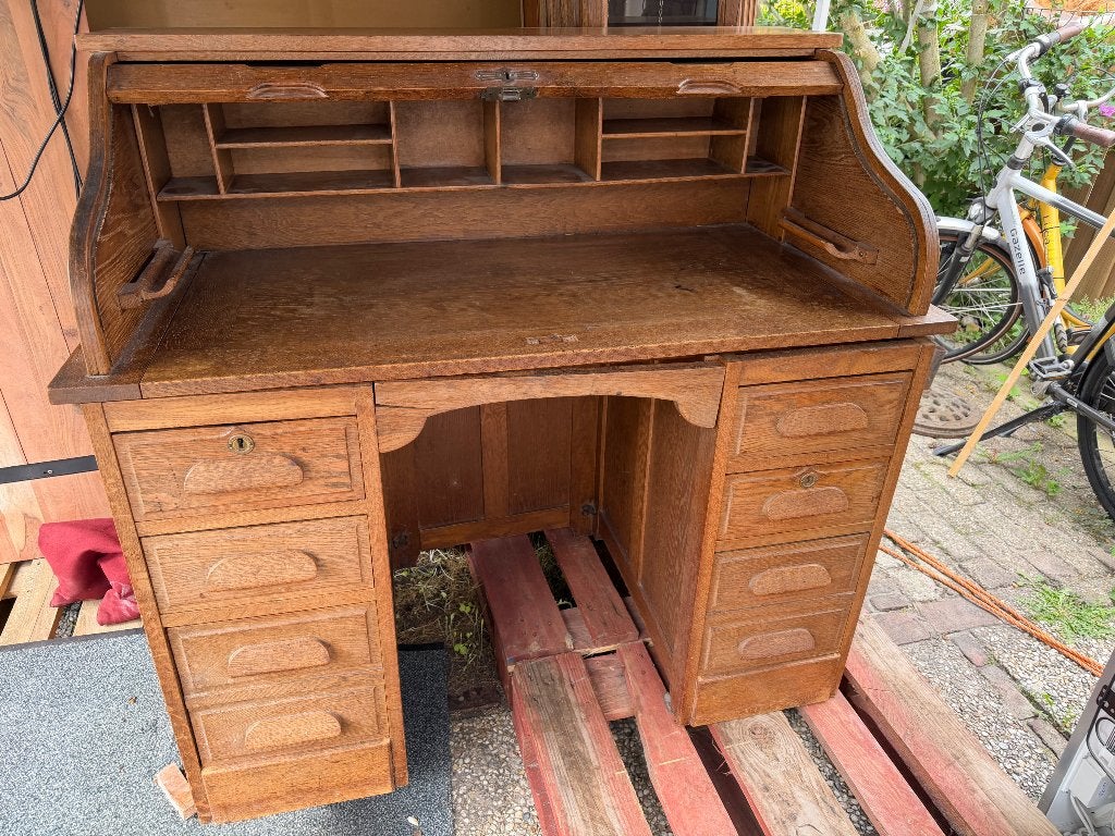 Antiek eiken rolluikbureau, Antiek en Kunst, Ophalen