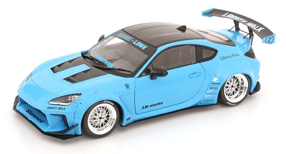 1:18 Toyota GR86 Liberty Walk - 2024 - Lichtblauw, Hobby en Vrije tijd, Solido, Auto, Nieuw, Ophalen of Verzenden