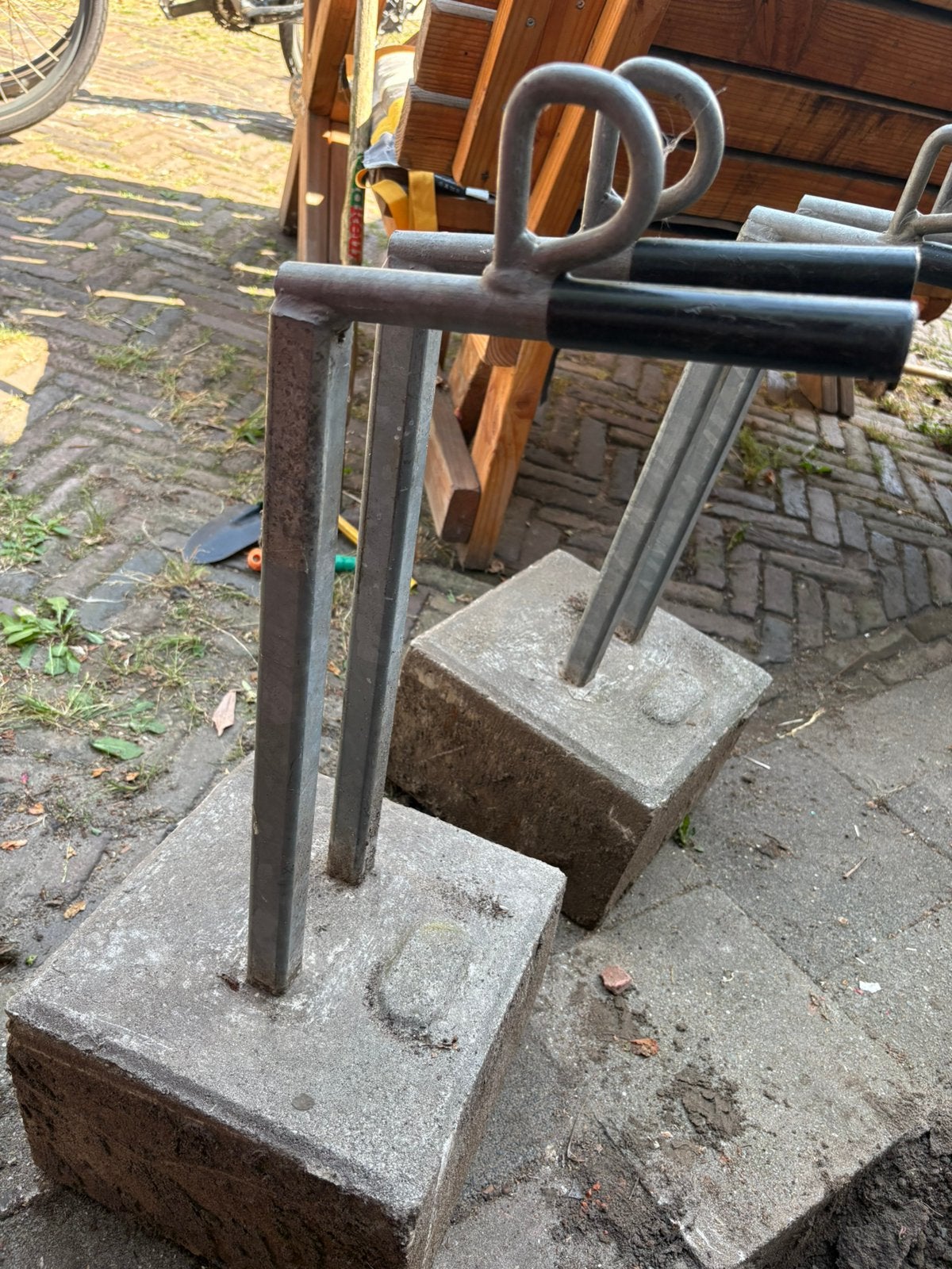 Stevig me fietsenrekken 2 stuks, Ophalen, Gebruikt