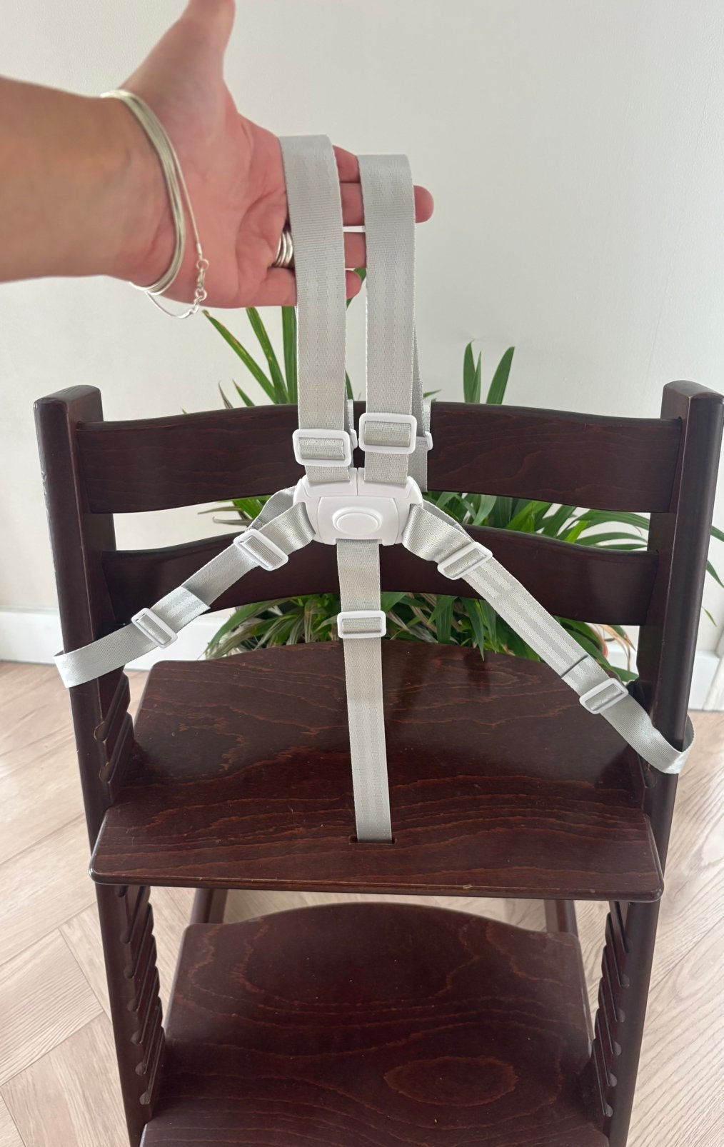 Nieuw! Grijs tuigje / Harnas voor de Stokke Tripp Trapp, Ophalen of Verzenden, Nieuw, Meegroeistoel, Gordel(s)