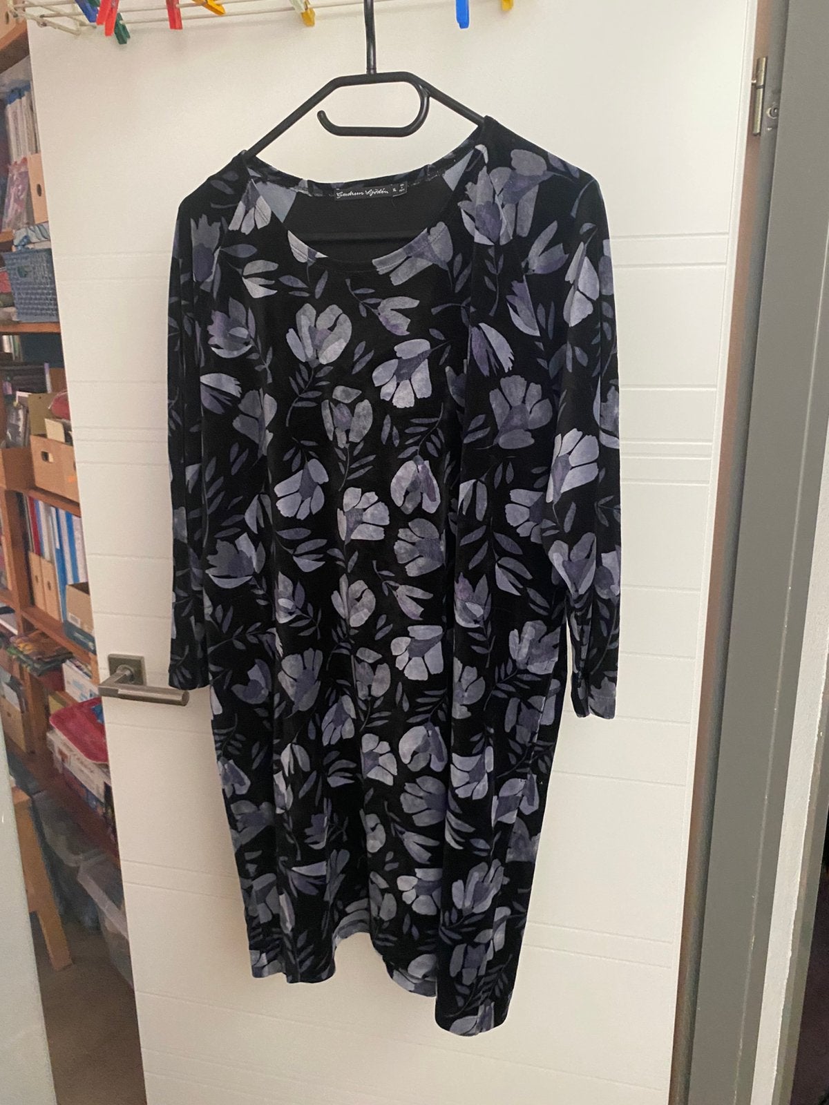Tuniek of jurk van fluweel Gudrun Sjoden, maat XXL, Zwart, Maat 46/48 (XL) of groter, Ophalen of Verzenden, Zo goed als nieuw
