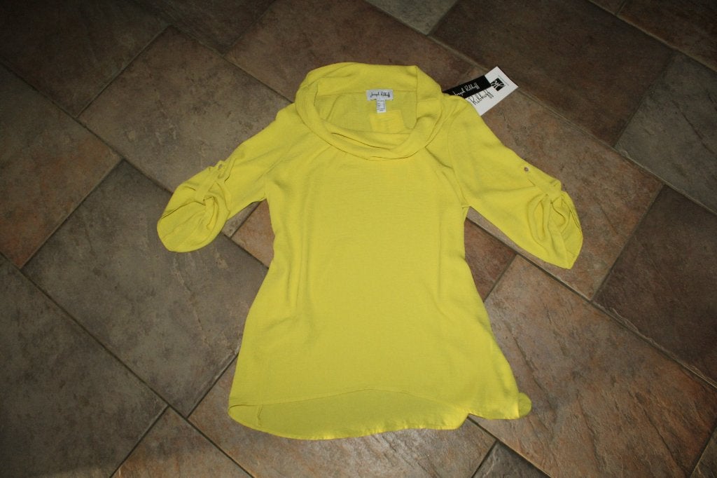 Joseph Ribkoff chique geel losvallend tuniek mt 38 valt 40, Maat 38/40 (M), Verzenden, ., Geel