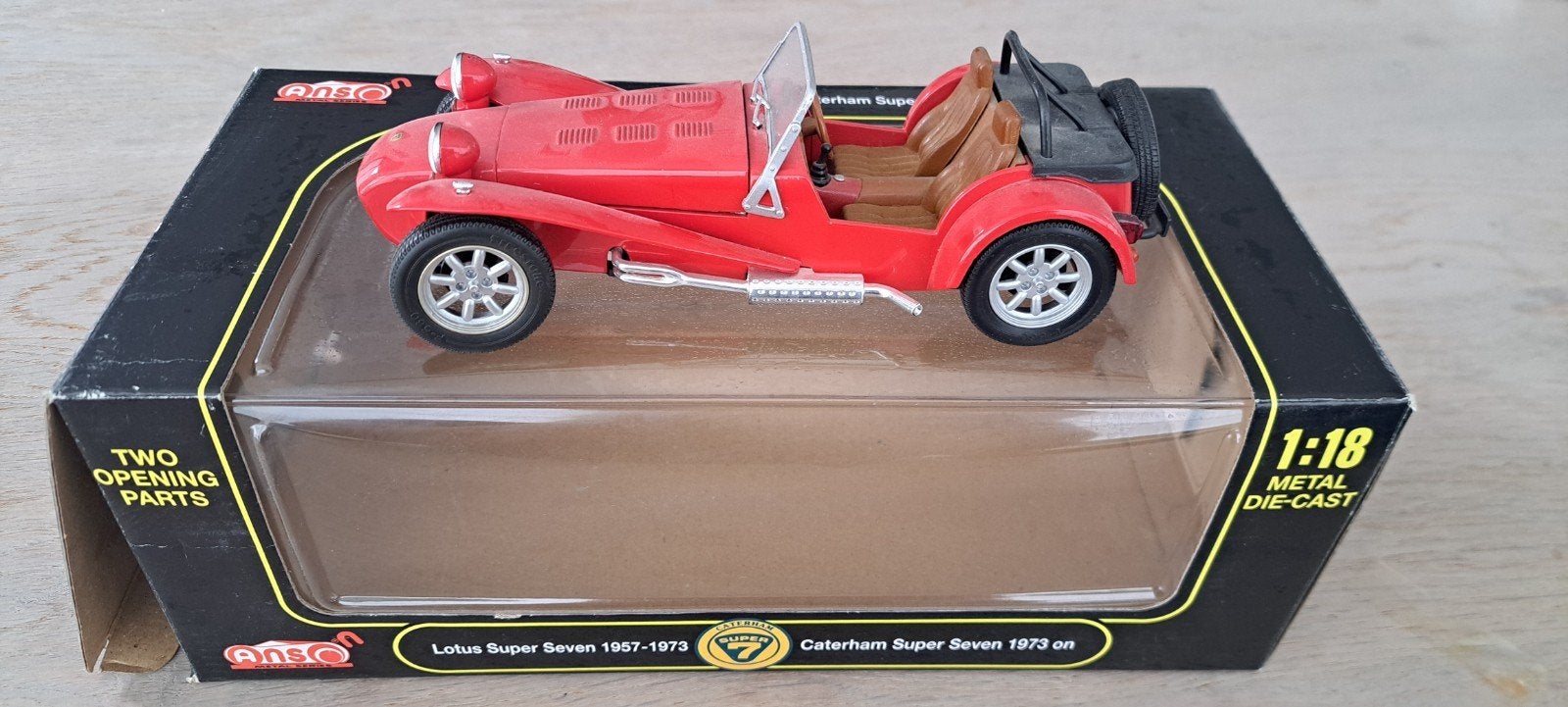 Anson Lotus Super Seven 1967-1973 schaalmodel 1:18, Ophalen of Verzenden, Gebruikt, Auto, Anson