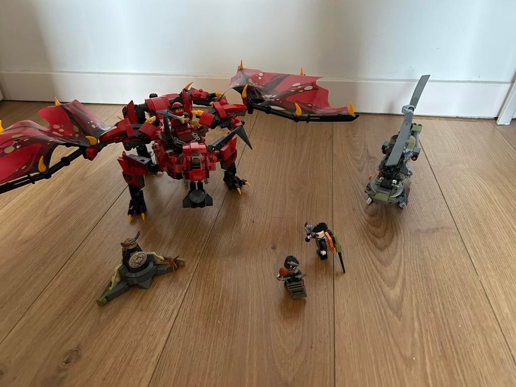 Lego ninjago 70653 legendary element dragon, Ophalen of Verzenden, Gebruikt, Complete set, Lego