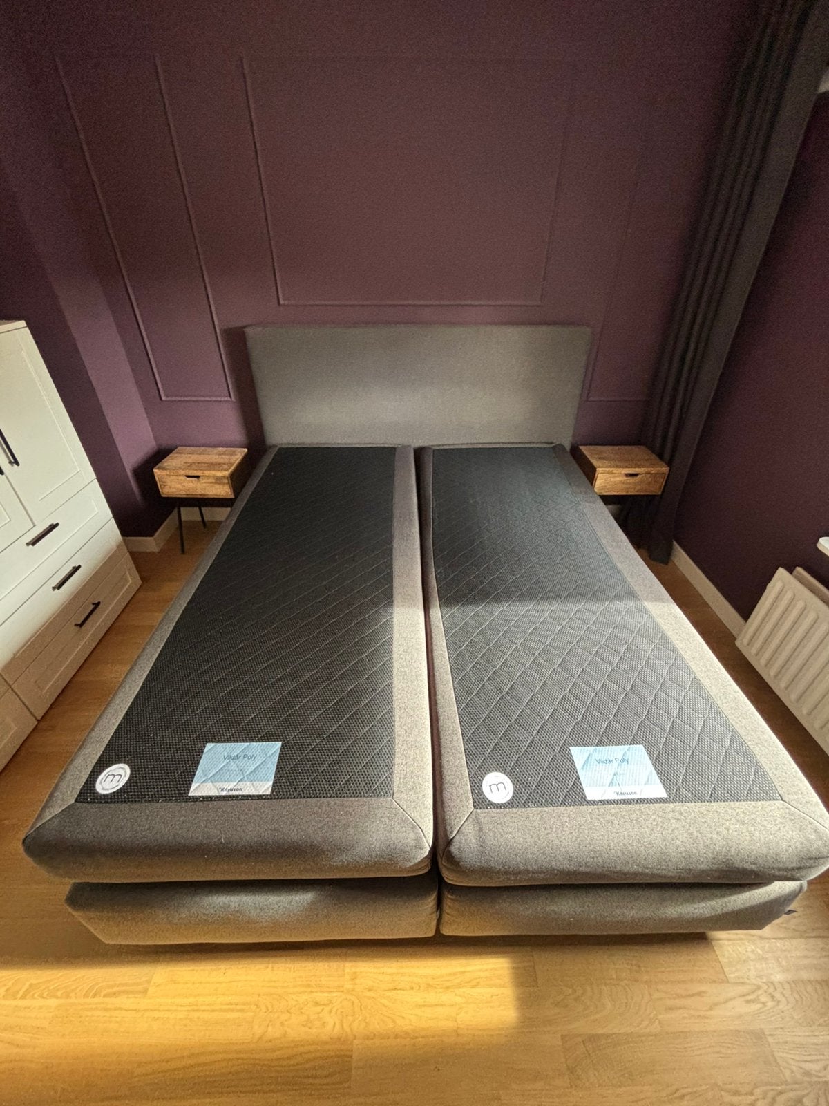 160x200 Karlsson Boxspring Autentik Kurbat, Huis en Inrichting, Ophalen, Tweepersoons, Zo goed als nieuw, 200 cm