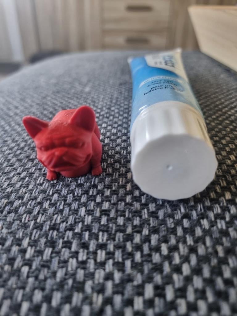 Franse bull dog tandpasta houder, Ophalen of Verzenden, Nieuw, Tandpasta