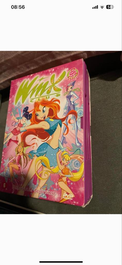 Winx Club DVD Box - 3 DVD's - Nederlands Gesproken, Europees, Gebruikt, Tekenfilm, Alle leeftijden