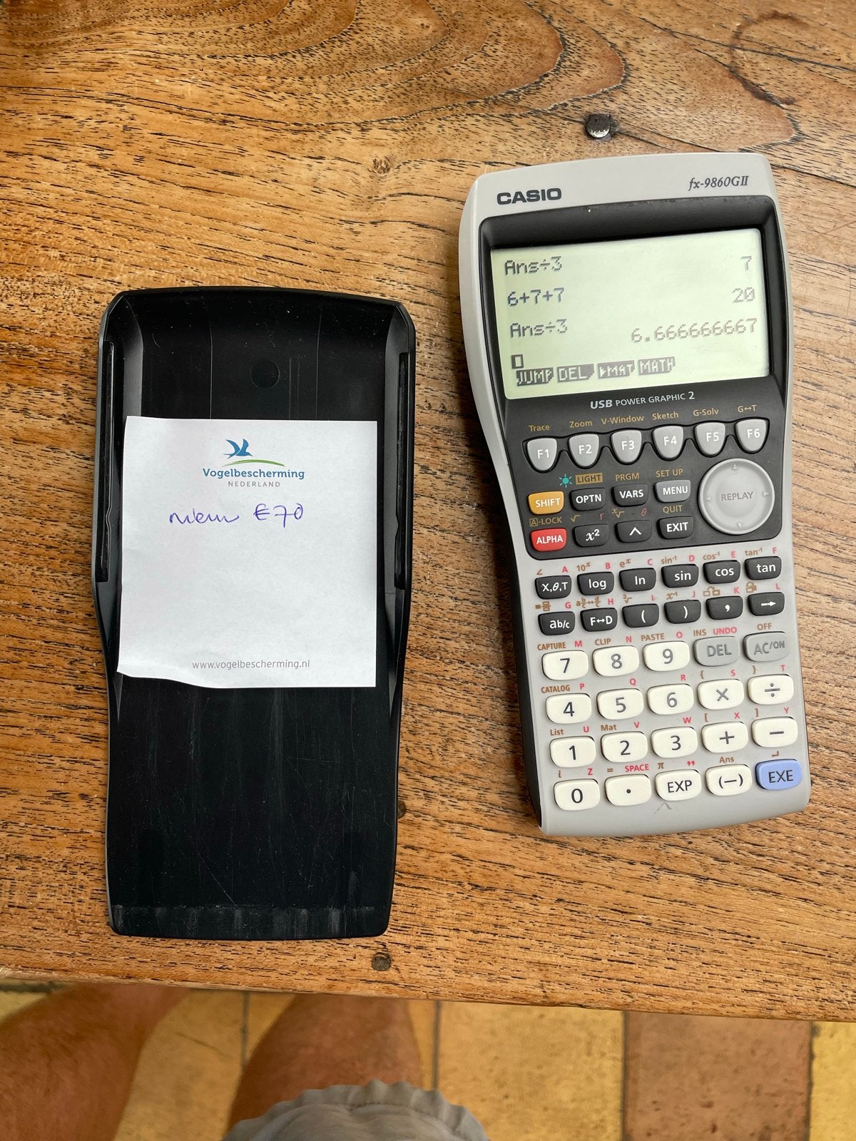 Casio grafische rekenmachine fx-9860GII, Ophalen of Verzenden, Grafische rekenmachine, Zo goed als nieuw