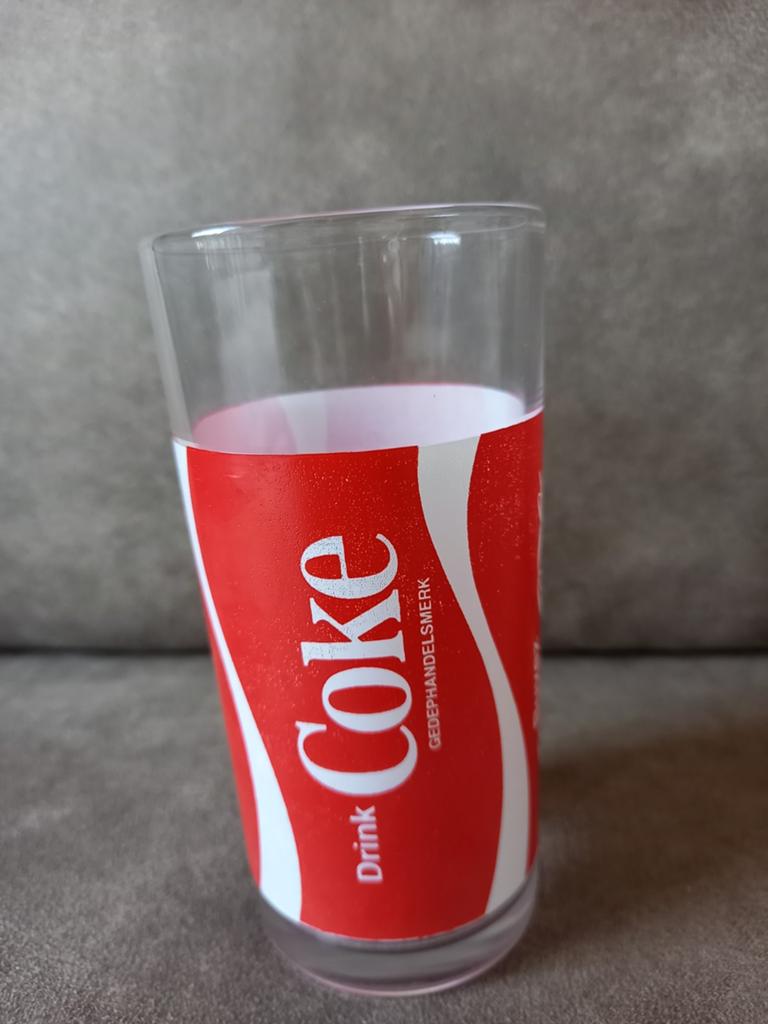 Coca Cola glas, Ophalen of Verzenden, Gebruikt