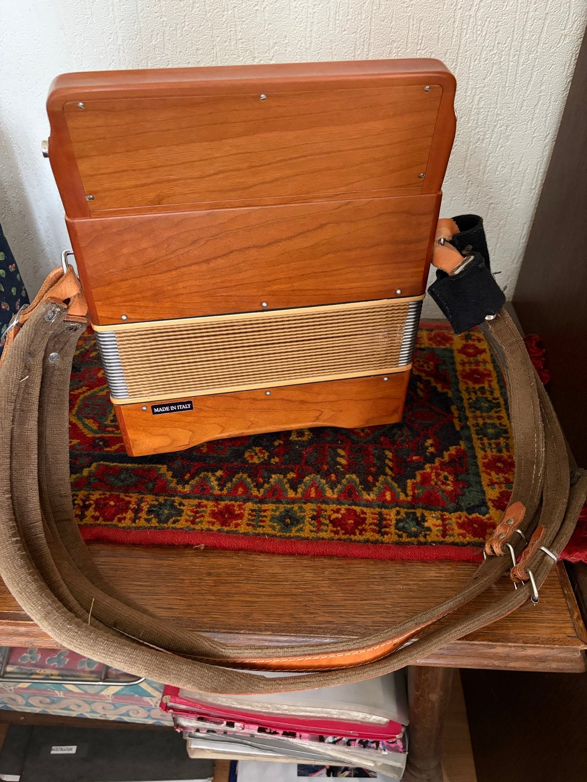 Serenellini Trekharmonica - Zo goed als nieuw, Overige formaten, Zo goed als nieuw, Met koffer, Knopaccordeon
