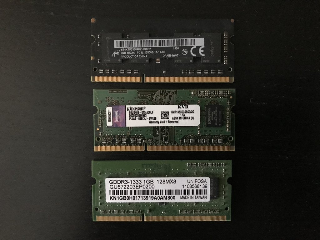 Diverse SO-DIMM RAM geheugen modules, Computers en Software, Gebruikt, DDR3, Ophalen of Verzenden, Divers