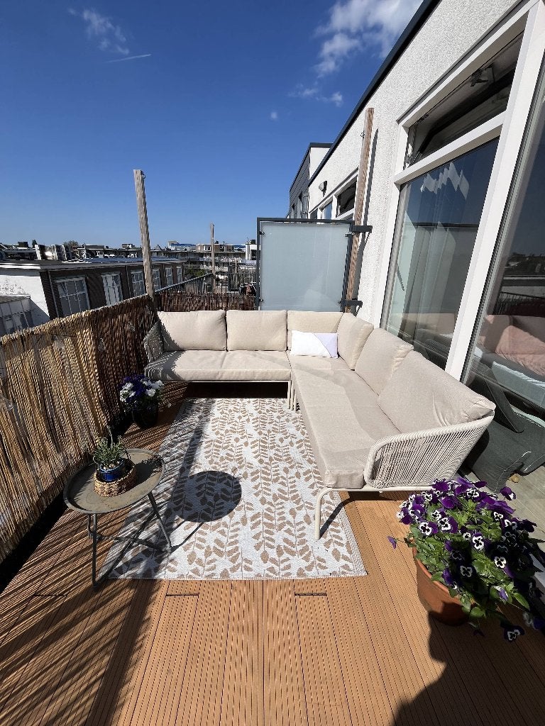 Loungebank Kopenhagen, Ophalen, 5 zitplaatsen, Aluminium, Zo goed als nieuw