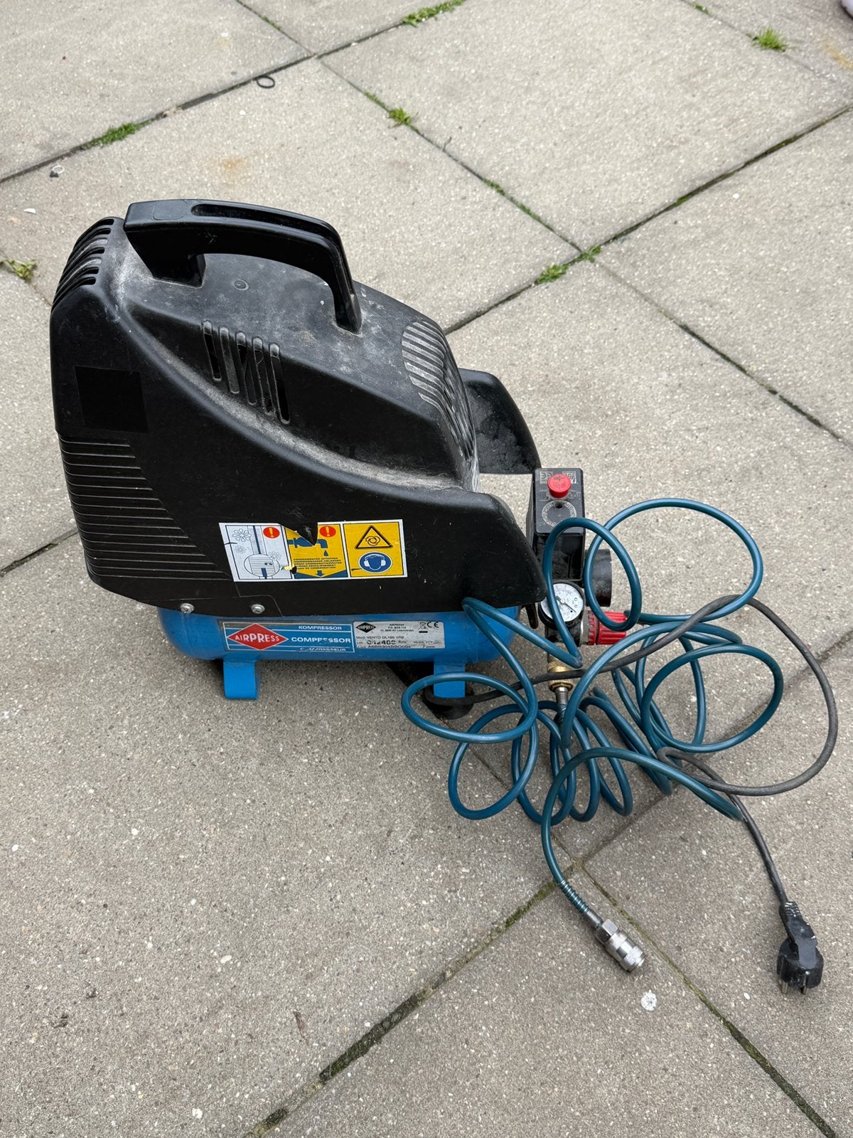Airpress 6 liter compressor, Doe-het-zelf en Verbouw, Minder dan 25 liter, Ophalen of Verzenden, Zo goed als nieuw