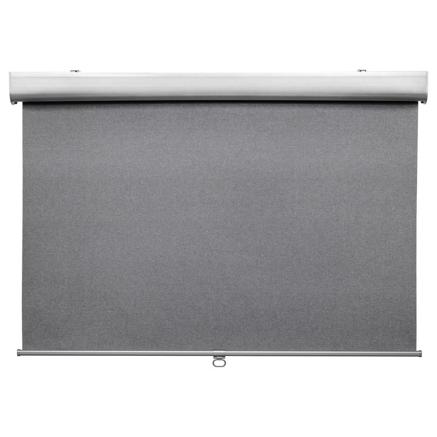 Twee IKEA TRETUR Verduisterend Rolgordijn Lichtgrijs, Ophalen of Verzenden, Zo goed als nieuw, Wit, Minder dan 100 cm
