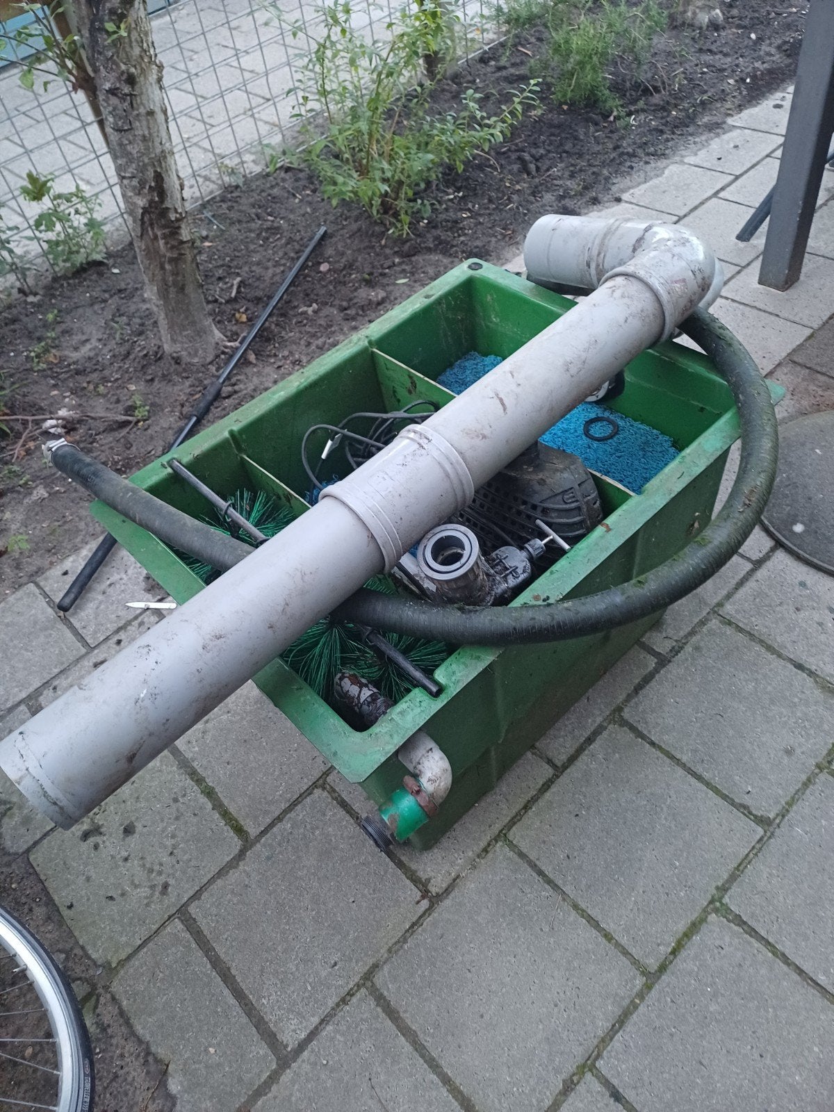 3 kamer filter kompleet met pomp, Ophalen, Gebruikt, Vijverfilter
