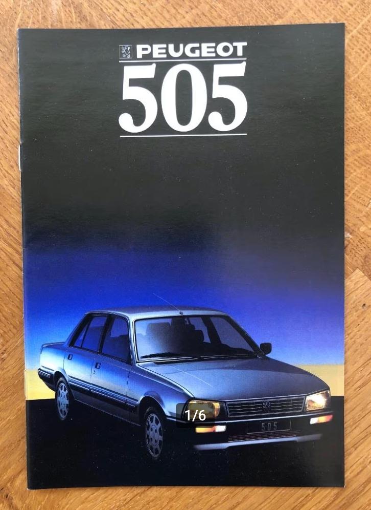 Peugeot 505 folder 1988, Verzenden, Nieuw, Peugeot, Peugeot
