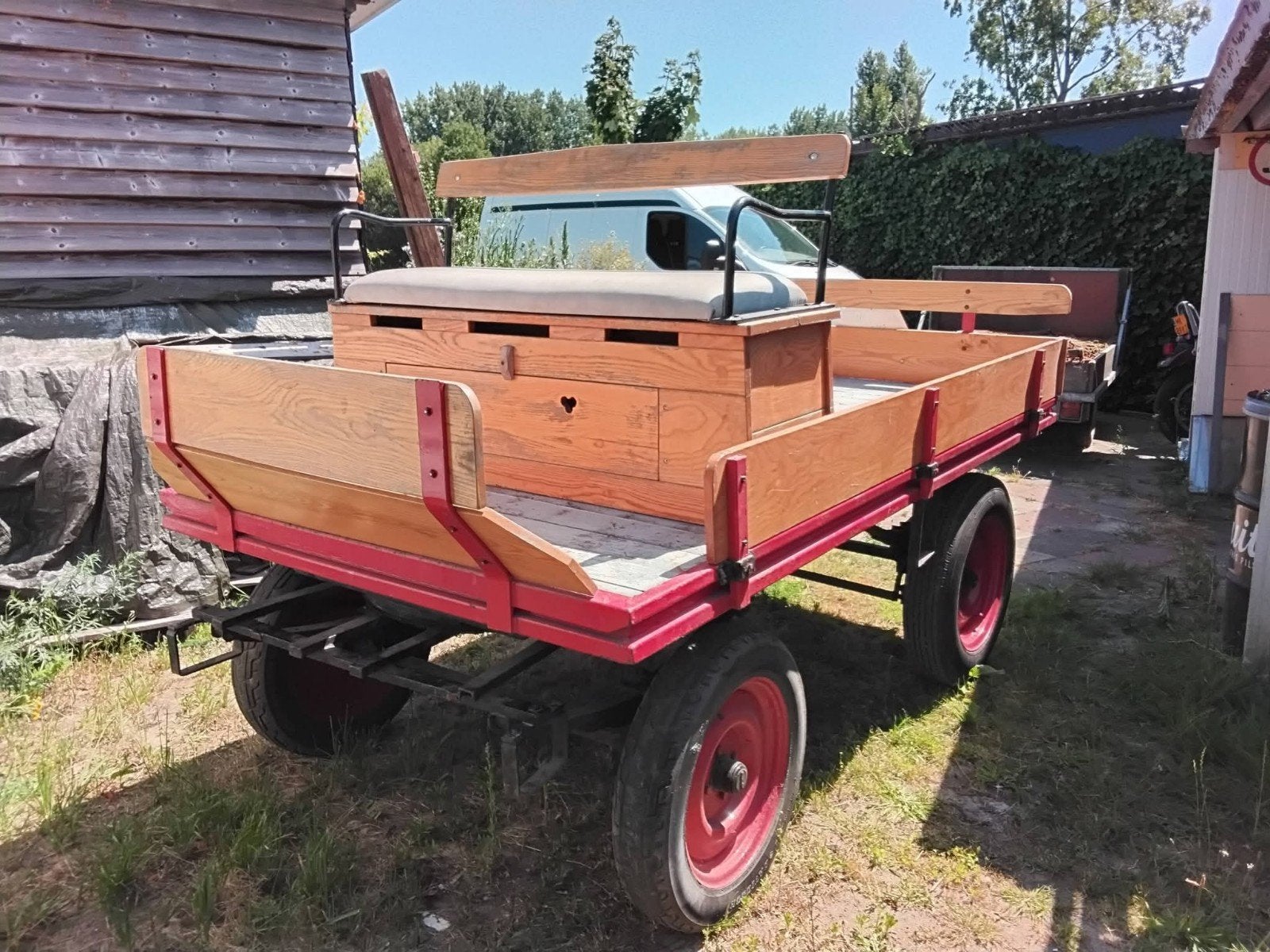 ️️️️ ORGINELE BETUWE FRUITWAGEN - LUCHTBANDEN WAGEN - SL, Zo goed als nieuw, Overige typen, Paard of Pony