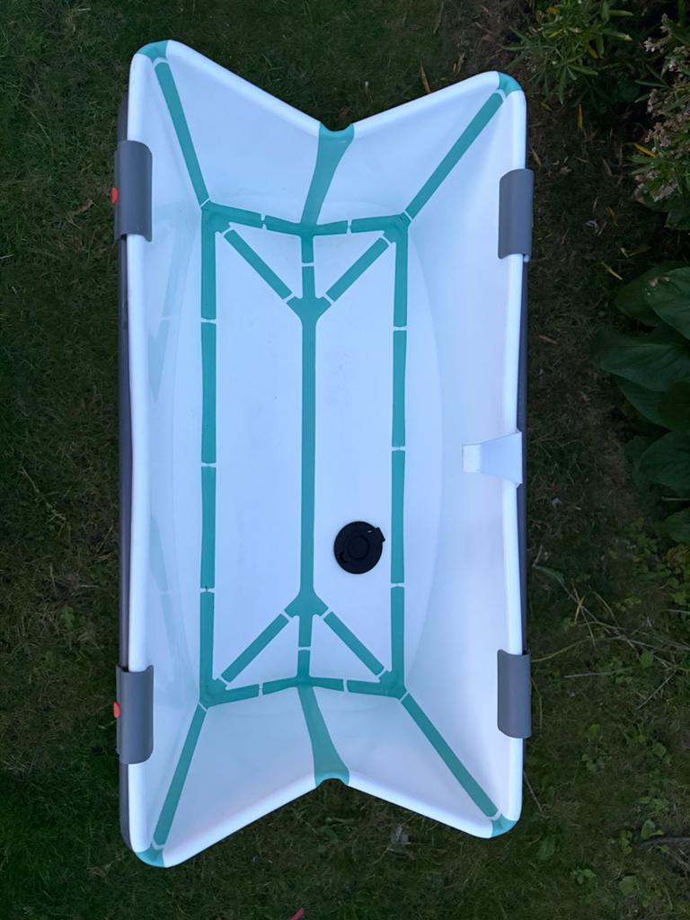 Stokke flexi bath - Opvouwbaar babybadje met standaard, Overige merken, Gebruikt, Ophalen of Verzenden, Badje