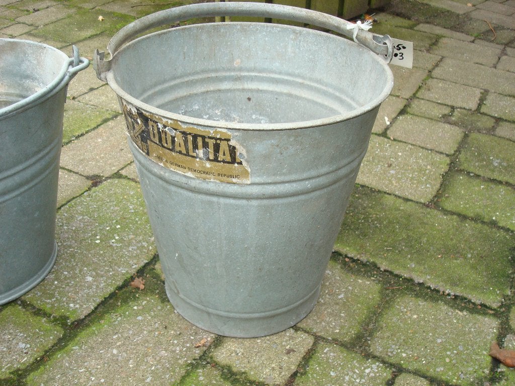 3 zinken emmers evt leuk met planten, Gebruikt, Minder dan 30 cm, Rond, Ophalen of Verzenden