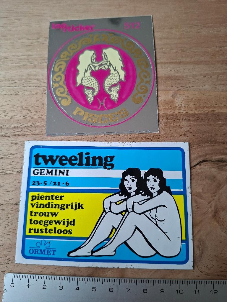 Stickers tweelingen, Verzamelen, Ophalen of Verzenden, Zo goed als nieuw, Overige typen