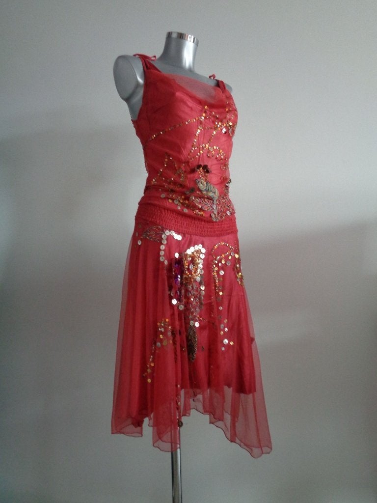 Jorando Italy designer jurk steenrood, IT42-NL36 Nieuw, Kleding | Dames, Nieuw, Ophalen of Verzenden, Maat 36 (S), Rood