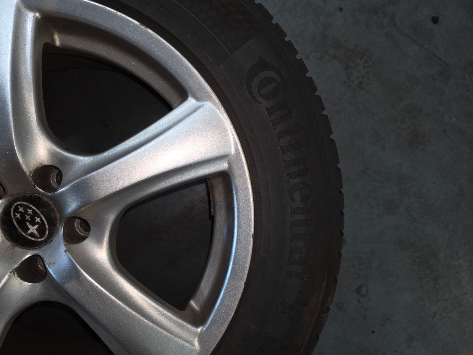 Z.g.a.n. Continental winterbanden 225/60 R17 H, Gebruikt, 17 inch, Band(en), Personenwagen