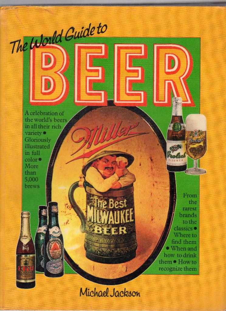 boek door Michael Jackson - The World Guide to BEER - 1977, Verzamelen, Biermerken, Ophalen of Verzenden, Zo goed als nieuw, Overige typen