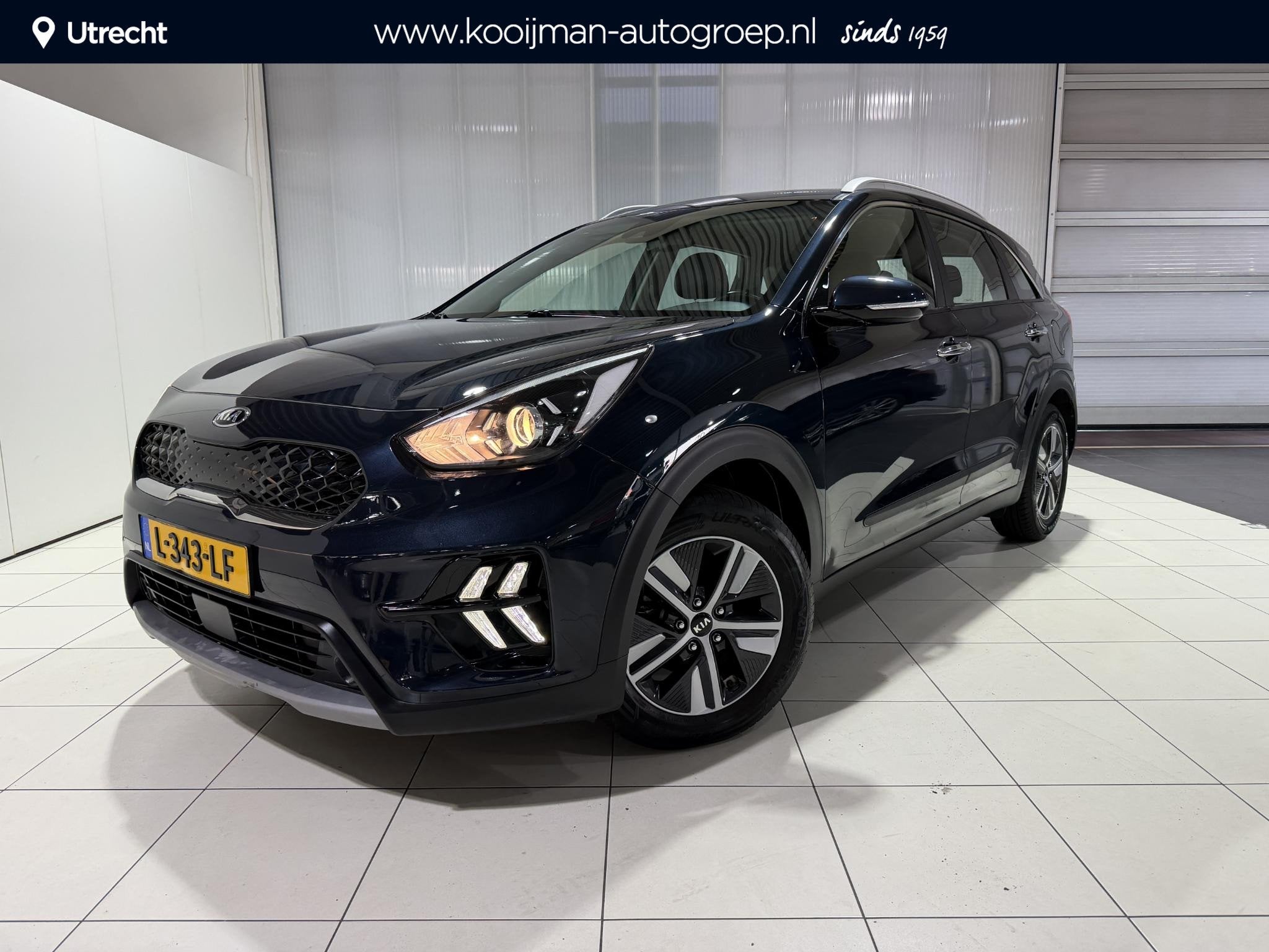 Kia Niro 1.6 GDi Hybrid DynamicLine Apple Carplay/Android Au, Auto's, Kia, Bedrijf, Te koop, Niro, ABS, Achteruitrijcamera, Adaptive Cruise Control