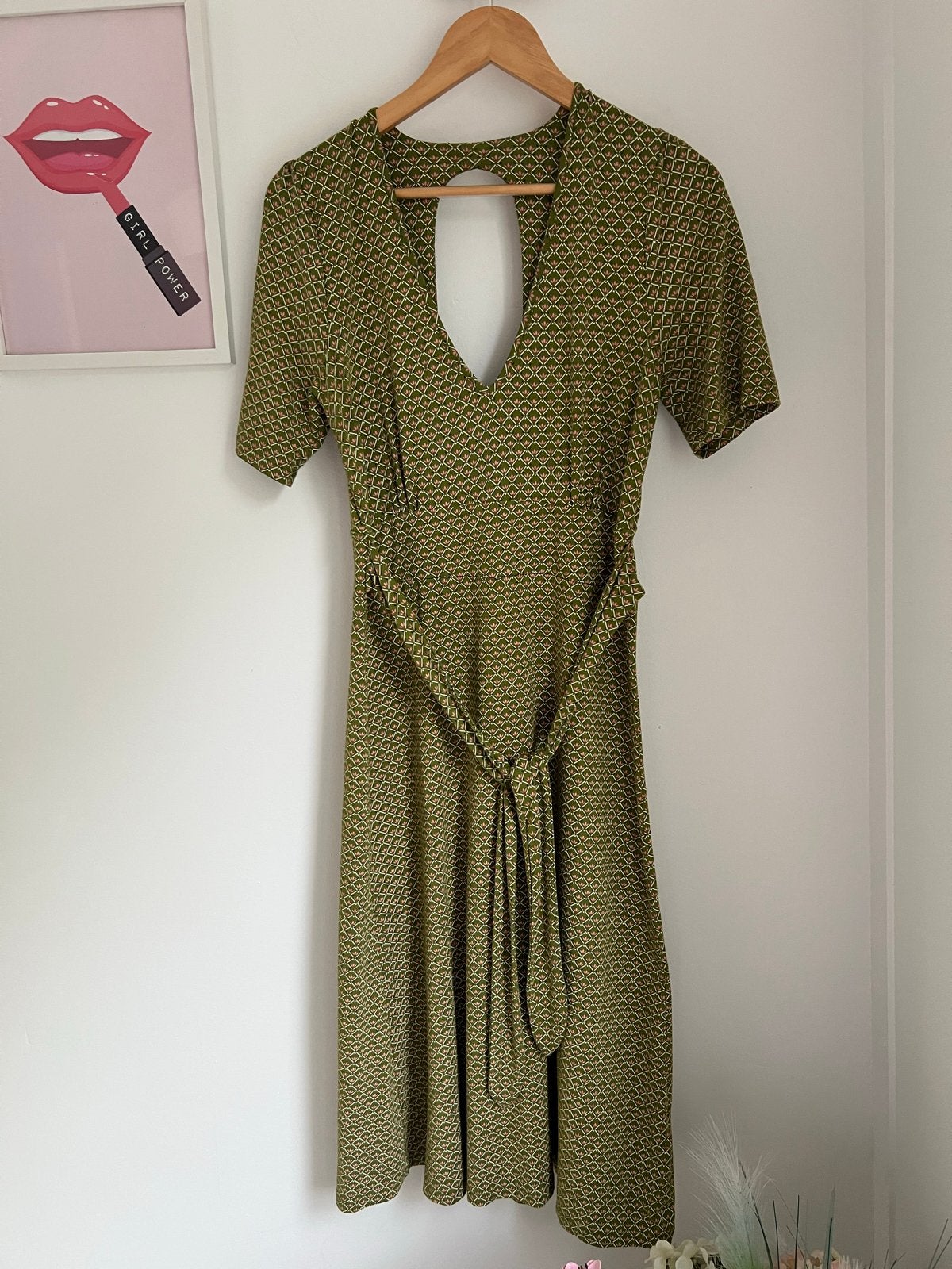 King Louie Jurk Maat L - Groen met patroon, Kleding | Dames, Eu, Eu, Maat 42/44 (L), Nieuw