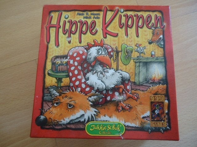 Hippe Kippen, zgan kaartspel, 999 games, Hobby en Vrije tijd, Een of twee spelers, Ophalen of Verzenden, Zo goed als nieuw, 999 Games