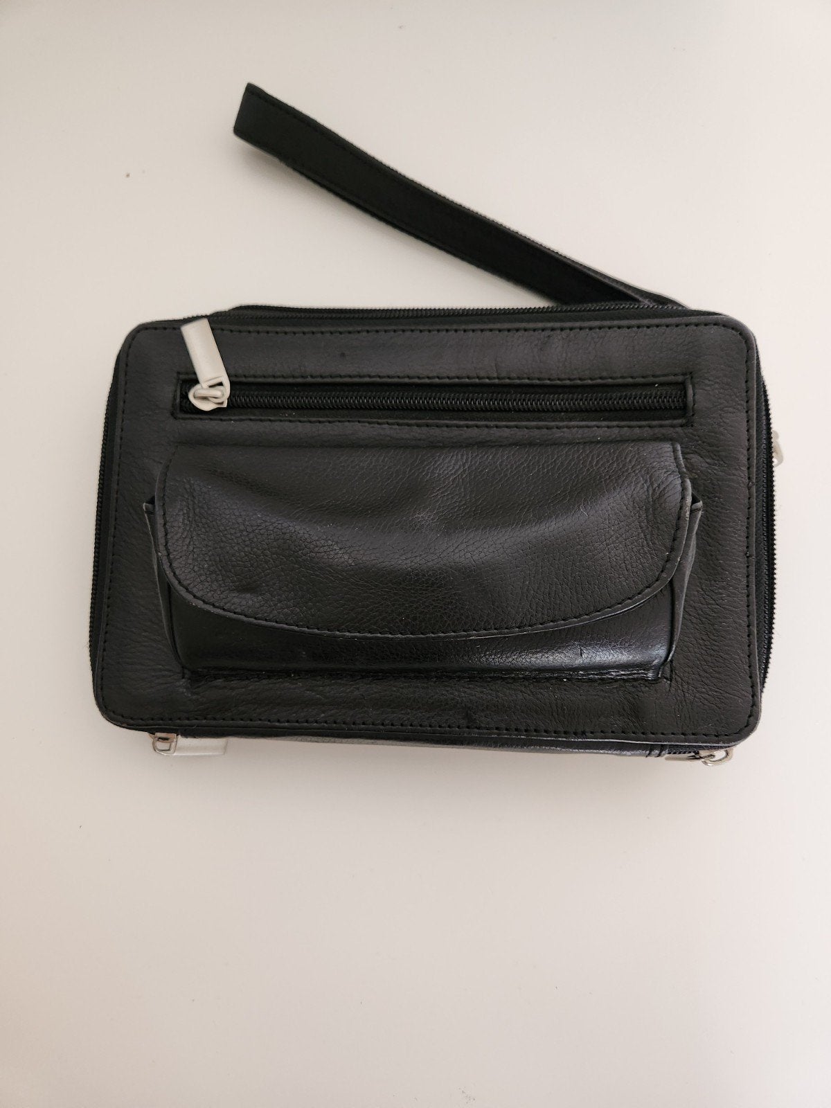 Zwarte polstas - Wilsons Leather, Zwart, Minder dan 40 cm, Minder dan 35 cm, Zo goed als nieuw