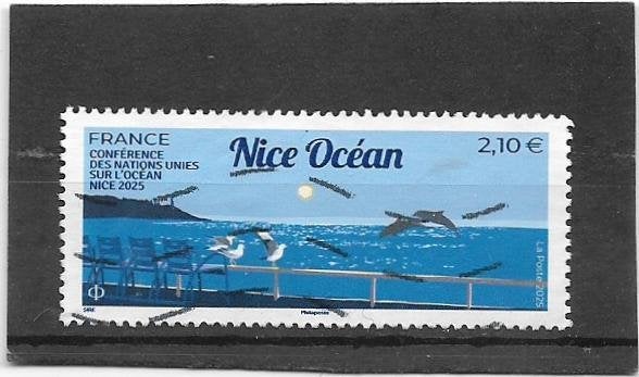 Frankrijk 2025 Nice Ocean Conference €2,10, Verzenden, Gestempeld