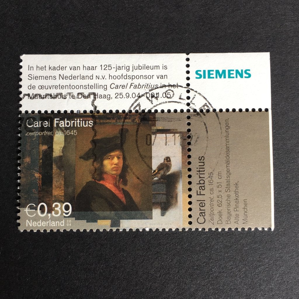 2340 Nederland 2004 NVPH 2286 Fabritius hoekzegel gestempeld, Postzegels en Munten, Postzegels | Nederland, Ophalen of Verzenden