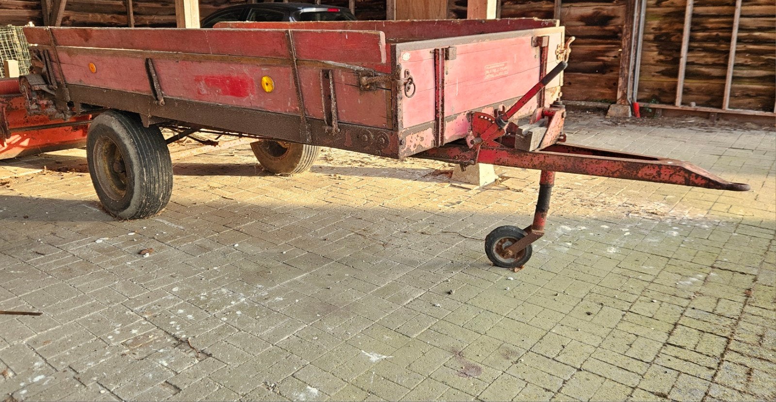 Oude Mentor TM 2 meststrooier uit de jaren 50 / 60, Ophalen