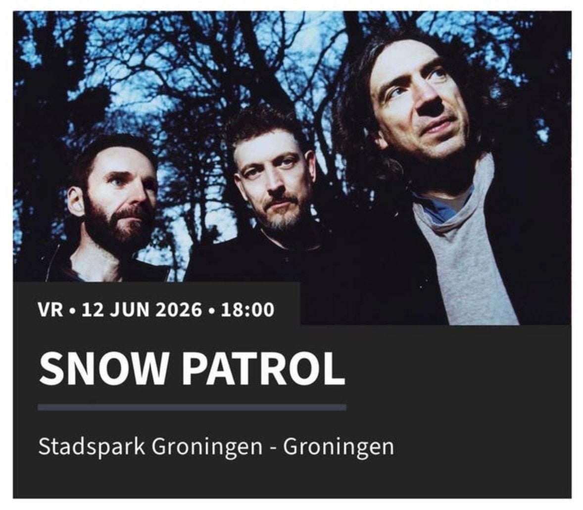 Snow Patrol (12 juni) Groningen - 2 tickets, Twee personen, Juni