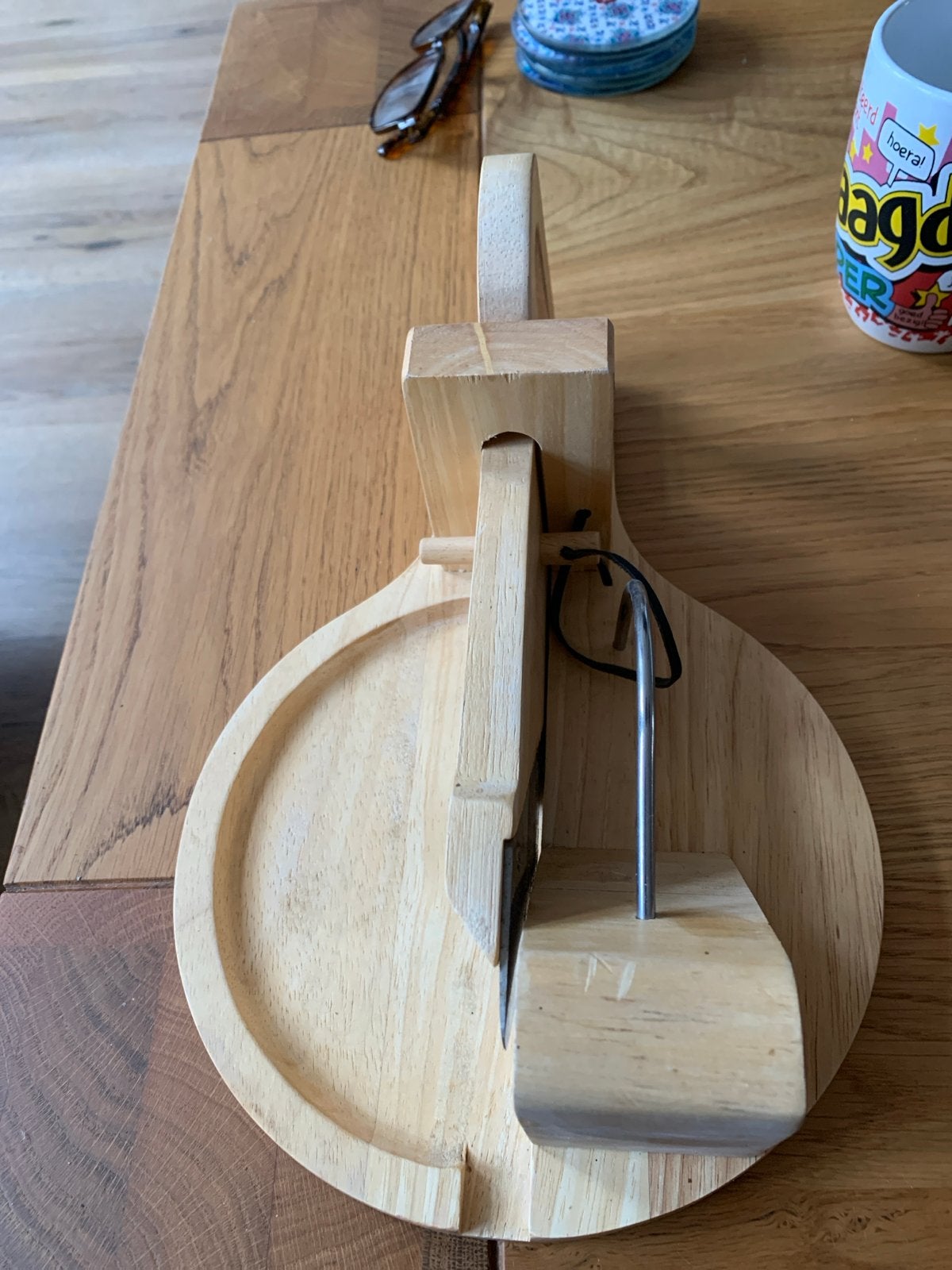 Houten kaasschaaf / snijplank, Hout, Snij-/serveerplank, Ophalen of Verzenden, Zo goed als nieuw