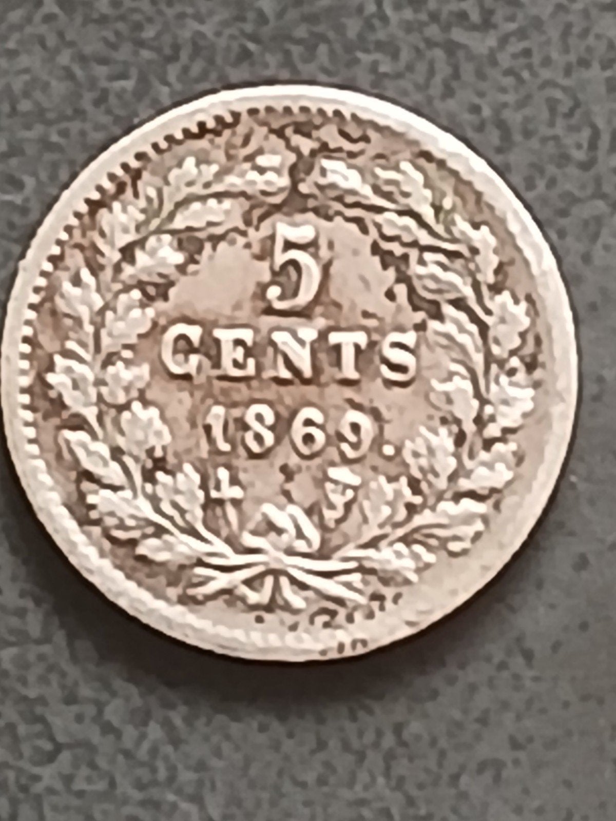 stuiver, Postzegels en Munten, Ophalen, Koning Willem III, 5 cent
