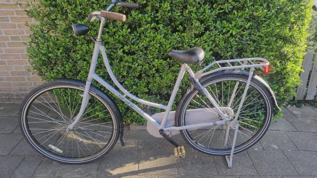 Omafiets STATIC Terugtraprem 28 inch, 56 cm of meer, Ophalen, Gebruikt